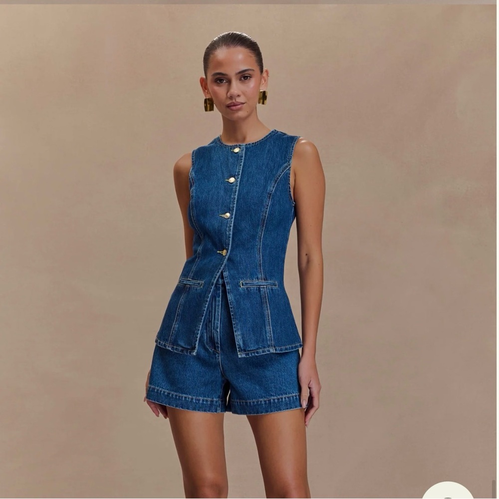 Meshki Denim Matching Set